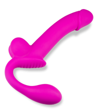 Load image into Gallery viewer, Strapless Strapon aus Silikon mit Spritzfunktion Nightlong