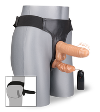 Load image into Gallery viewer, Strapon mit 2 Dildos und Vibration