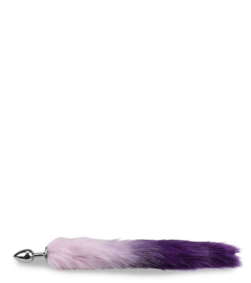 Tail-Plug mit Fuchsschwanz in Flieder und Violett