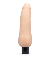 Load image into Gallery viewer, TPR-Dildo mit Vibration und genopptem Schaft
