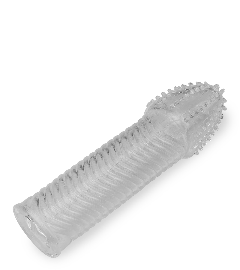 Transparente Penishülle Super Wavy