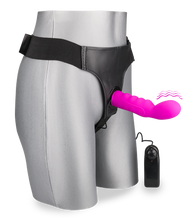 Load image into Gallery viewer, Umschnall-Dildo mit Vibration für G-Punkt-Stimulation