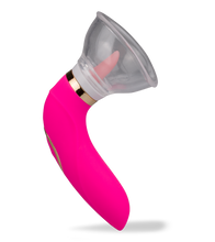 Load image into Gallery viewer, Vagina-Pumpe mit Cunnilingus-Effekt, 2 Aufsätze