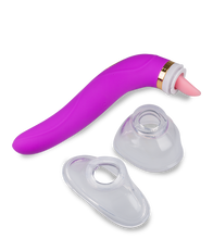 Load image into Gallery viewer, Vaginapumpe mit Zunge und Vibrator Destiny