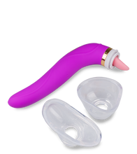 Load image into Gallery viewer, Vaginapumpe mit Zunge und Vibrator Destiny