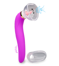 Load image into Gallery viewer, Vaginapumpe mit Zunge und Vibrator Destiny