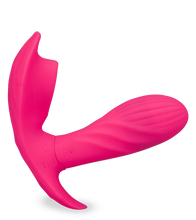 Load image into Gallery viewer, Vibrating Panty mit Druckwellen und Innendildo