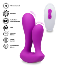 Load image into Gallery viewer, Vibrator für Doppelpenetration Number