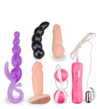 Load image into Gallery viewer, Vibrator-Set mit 5 Sextoys