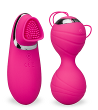 Load image into Gallery viewer, Vibrierende Liebeskugeln mit Vibrator-Fernbedienung