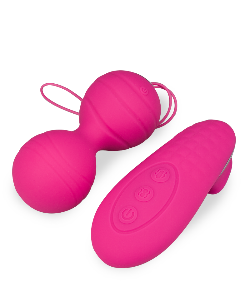 Vibrierende Liebeskugeln mit Vibrator-Fernbedienung