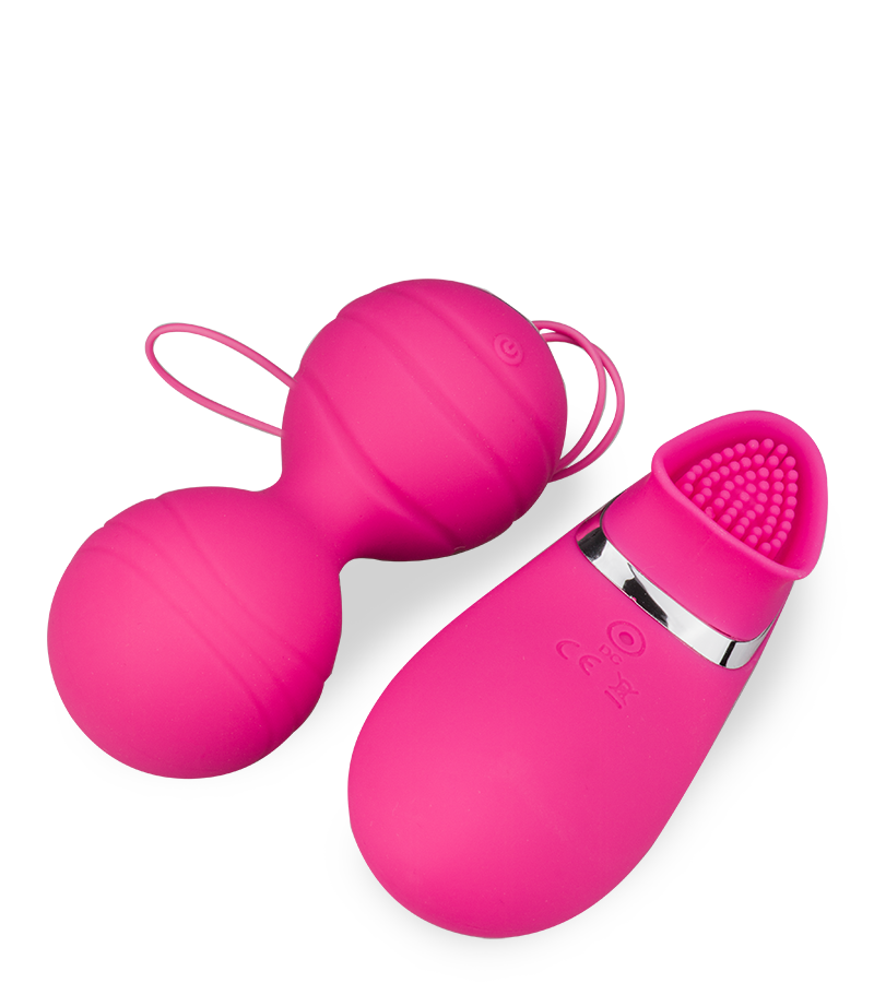 Vibrierende Liebeskugeln mit Vibrator-Fernbedienung