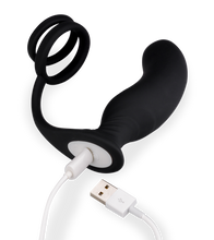 Load image into Gallery viewer, Vibrierender Prostatastimulator mit Cockring Lanco