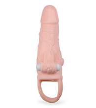 Load image into Gallery viewer, Vibro-Penishülle mit Anus- und Klitorisreizer