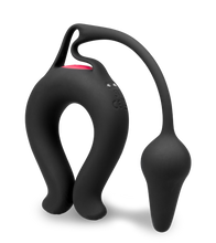 Load image into Gallery viewer, Vibro-Penisring mit Analplug Lucifer
