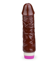 Load image into Gallery viewer, Zweifarbiger biegsamer Dildo-Vibrator